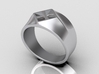 Attract Signet Ring 3d printed 