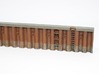 N Quay Wall Sheet Piling H30L142.5 3d printed This model in 25mm height, painted and weathered