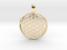 Flower of Life with Ouroboros Pendant 3d printed 