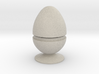 Two part hollow egg shell with foot 3d printed 