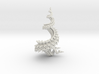 3D fractal model: Spiralling spirals 7cm x 14cm 3d printed 