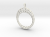 Piped Mobius Band Wireframe Pendant with Bail 3d printed 