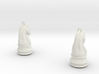 Chess Knight Earrings 3d printed 