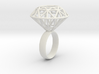Rock Star Diamond Ring Size 6 3d printed 