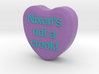 Candy Heart "Nixon's not a crook!" - Purple/Blue 3d printed 
