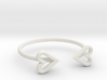 FLYHIGH: Open Heart Skinny Bracelet 3d printed 