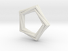 Pentagonal Pendant or Ring 3d printed 