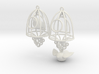 Bird in a Cage Earrings 04 3d printed 
