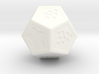 Star: Stylized d12 3d printed 
