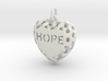Heart Pendant Lattice Hope 3d printed 