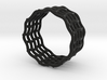 Spider web nested ring  3d printed 