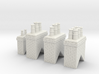Chimney Types 1,2,3 & 4 OO Scale 3d printed 
