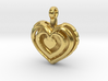 Heart Pendant 'Mylène' 3d printed 