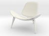 Steelcase Shell Chair 2.8" tall 3d printed 