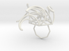 Aster Ring (Large) Size 8 3d printed 