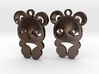 baby panda earrings 3d printed 