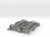 SL2-MK4 HO Slot Car Chassis 4-PACK 3d printed Glass Beads is the stiffest material option