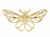 Geometric Butterfly Pendant 3d printed Geometric Butterfly Pendant - Polished Brass