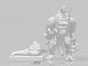 Felucian Rancor with Warrior 6mm miniature model 3d printed 