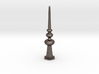 Miniature Lovely Luxurious Vertical Ornament 3d printed olished Bronzed-Silver Steel