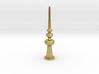 Miniature Lovely Luxurious Vertical Ornament 3d printed Natural Brass