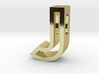 J Letter Pendant (Necklace) 3d printed 