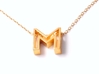 M Letter Pendant (Necklace) 3d printed M Letter Pendant