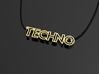 TECHNO Pendant (Necklace) 3d printed 