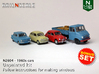 BONUS SET 1960s cars (N 1:160) 3d printed 