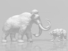 Mammoth 20mm H0 scale animal miniature model wild 3d printed 