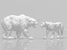 Lioness set 20mm H0 scale animal miniature models 3d printed 
