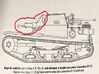 1/6 Schwarzlose mount for the CV33 (Bulgarian vers 3d printed 