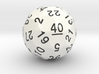 d40 Sphere Dice "Naughty Forty" 3d printed 