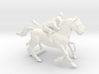 O Scale Jockey and Horses 1 3d printed This is a render not a picture