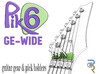 Pik6 GE-Wide Guitar Pick Holder 3d printed 