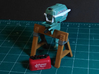 1950s Johnson Outboard Motor Stand 3d printed Example of Motor on painted stand. Motor & Tank sold separately
