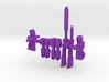 Dino City Support Crew RoGunners 3d printed Purple Parts