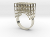 Ring with squares design (large) 3d printed 