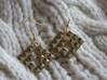 Mazarine Earrings 3d printed Product shown in Polished Brass