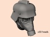 28mm Dieselpunk krieger heads 3d printed 