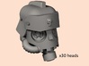 28mm Dieselpunk grenadier heads 3d printed 