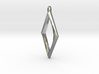 Twisted Diamond Pendant 3d printed 