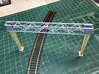O-scale 1/48 Cleveland CUT catenary bridge 2 trk  3d printed example part in gray