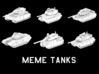 1:285 Scale Meme Tanks 3d printed 