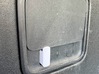 Rivian R1T Compatible Compressor Door Thumb Lock 3d printed Shows locked compressor door