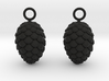 Pinecone Earrings 3d printed 