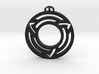 Milk Hill Wiltshire Crop Circle Pendant 3d printed 