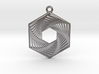 Hexagonal Recursion Pendant 3d printed 