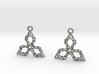 tri knots earrings 3d printed 