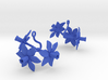 Earrings with three large flowers of the Daffodil 3d printed 